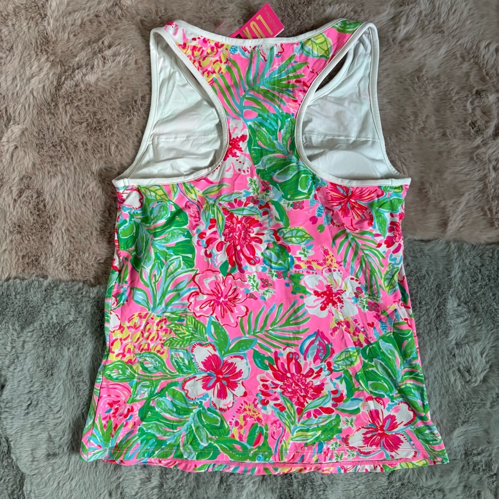 Lilly Pulitzer luxletic journey to the jungle canna bra tank upf 50 - Picture 3 of 4